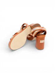 Sandali Zeppa Donna“ALV BY ALVIERO MARTINI” ALVSDO163  Cuoio Tan