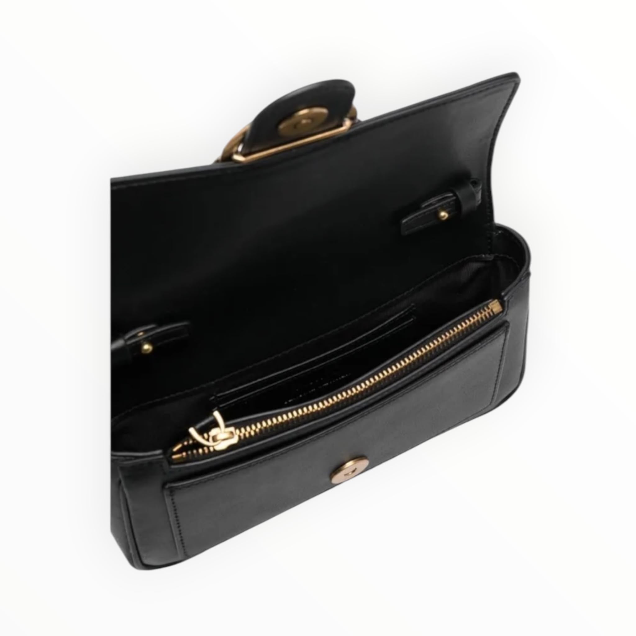 BORSA DONNA “PINKO ” LOVE ONE POCKET C A0F1 Z99Q PELLE NERO