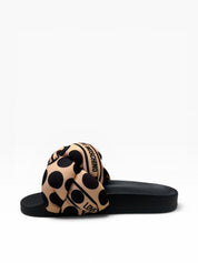 Sandali Ciabatte Donna "LOVE MOSCHINO" JA28272G0IIW010B Sabotd Pool 25 Foulard Beige/Nero