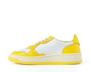 SNEAKERS DONNA “AUTRY” MEDALIST AULW WB23 PELLE BIANCO/GIALLO