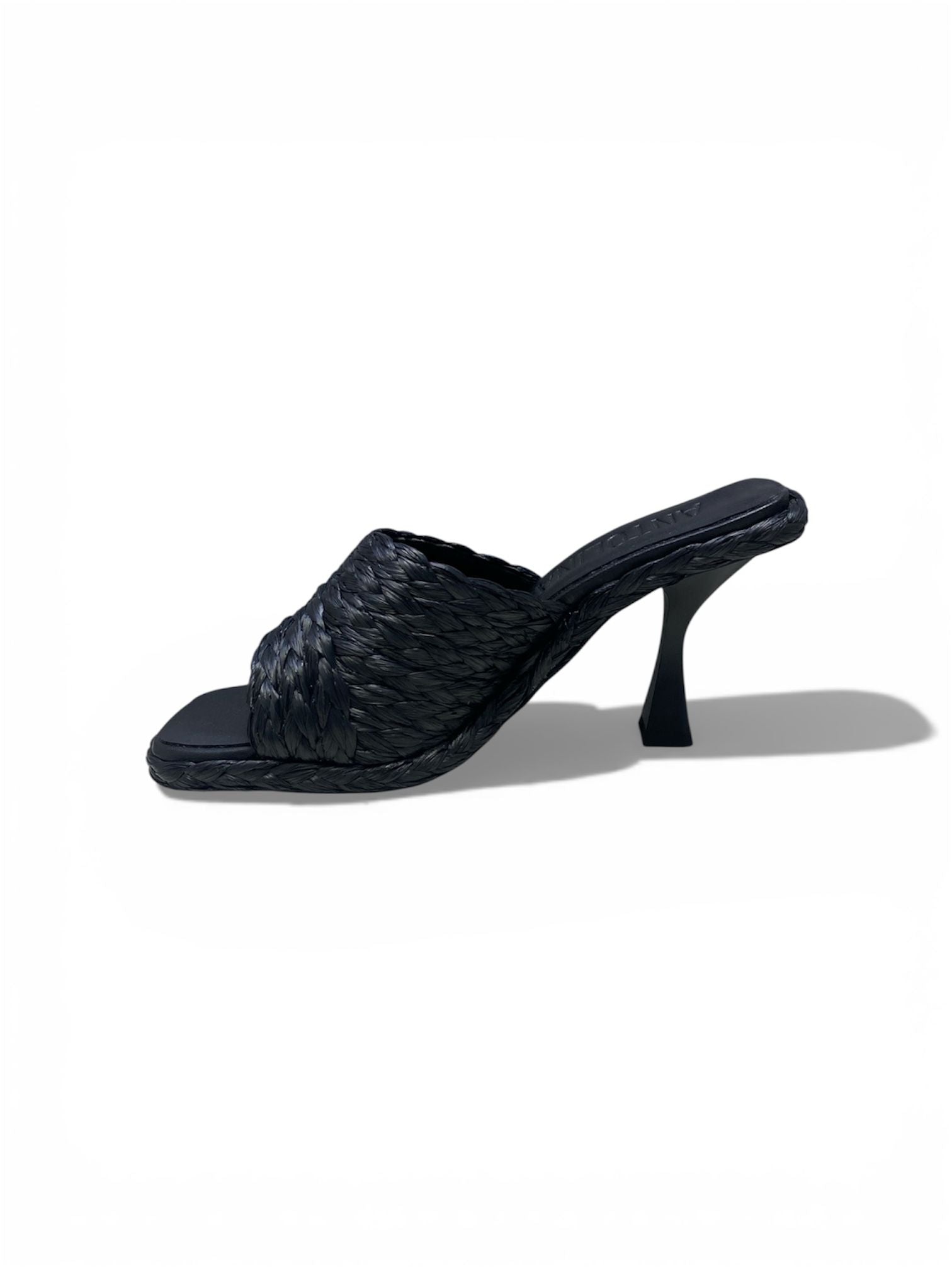 Sandali Donna “ANTOLINA” AN13022.001 Rafia Nero