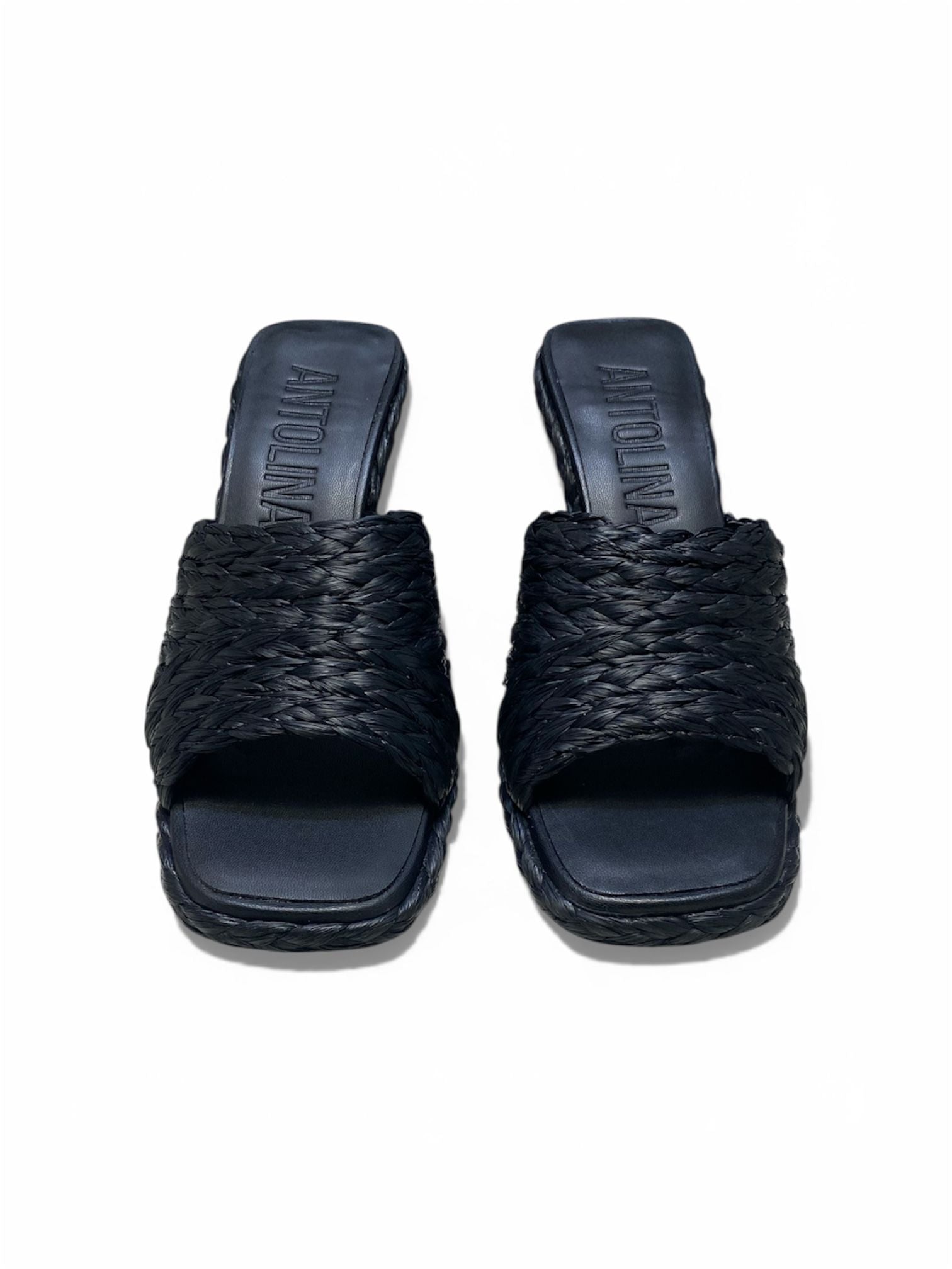 Sandali Donna “ANTOLINA” AN13022.001 Rafia Nero