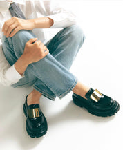 Mocassini  Donna “Elena Iachi” E4121-T Pelle  Nero