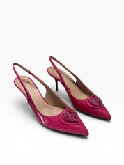 Dècollettè Chanel  Donna “LOVE MOSCHINO” SLINGBACK JA10497G1IIH0604 VERNICE FUXIA