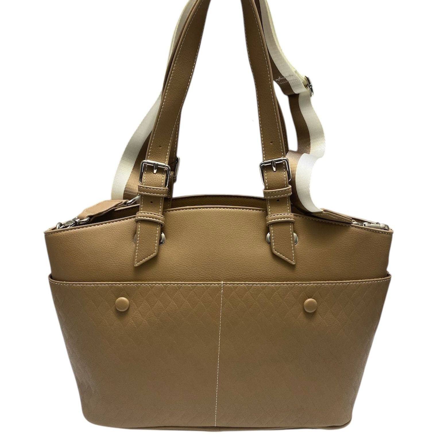 BORSA DONNA “GATTINONI ROMA” SURFACE DOUBLE  PRIMAVERA ESTATE 2025 TAUPE
