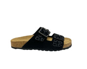 SANDALI CIABATTE DONNA “PREGUNTA ” 1018 003  PRIMAVERA ESTATE 2025 PELLE NERO