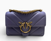 BORSA DONNA “PINKO ” LOVE ONE MINI  SHEEP CHEVRON Y69Q NAPPA VIOLA