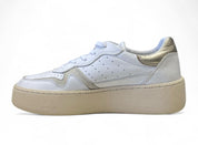 Sneakers Donna "D.A.T.E." Step Calf  Bianco/Platino