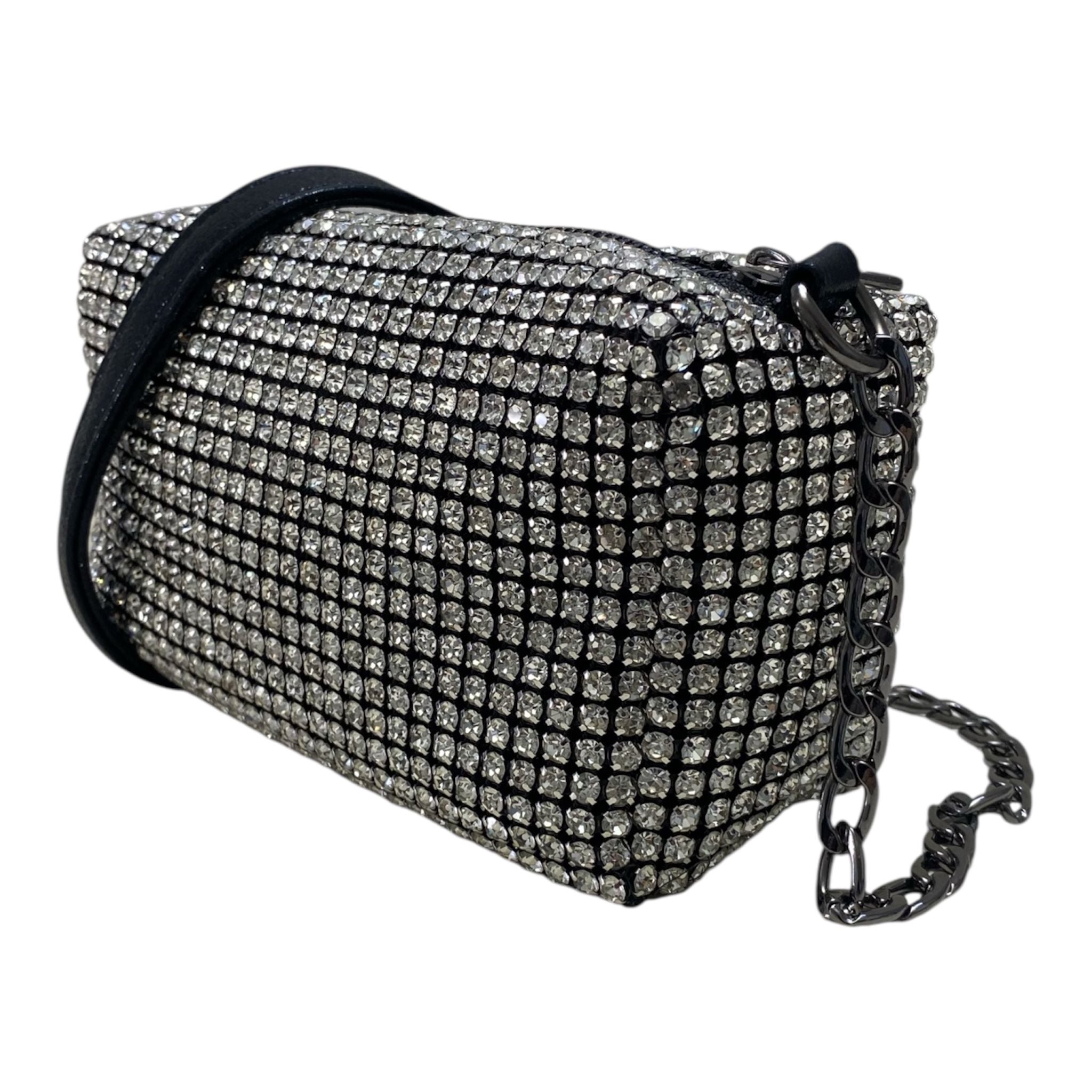 BORSA DONNA “MENBUR” 85226 0001 STRASS SILVER NERO