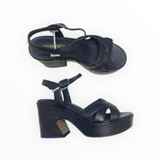 Sandali Tacco Zeppa Donna “BRUNO PREMI” BH2905X Nappa Nero