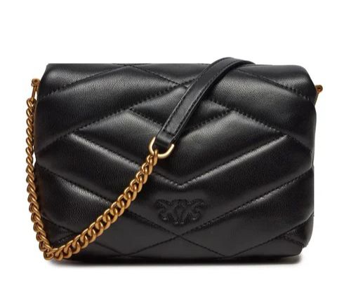 BORSA DONNA “PINKO ” LOVE CLICK PUFF BABY  NAPPA TRAPUNTATA NERO