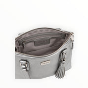 BORSA DONNA “LIU JO” O19038 E0027  TOTE BAG  SILVER ARGENTO