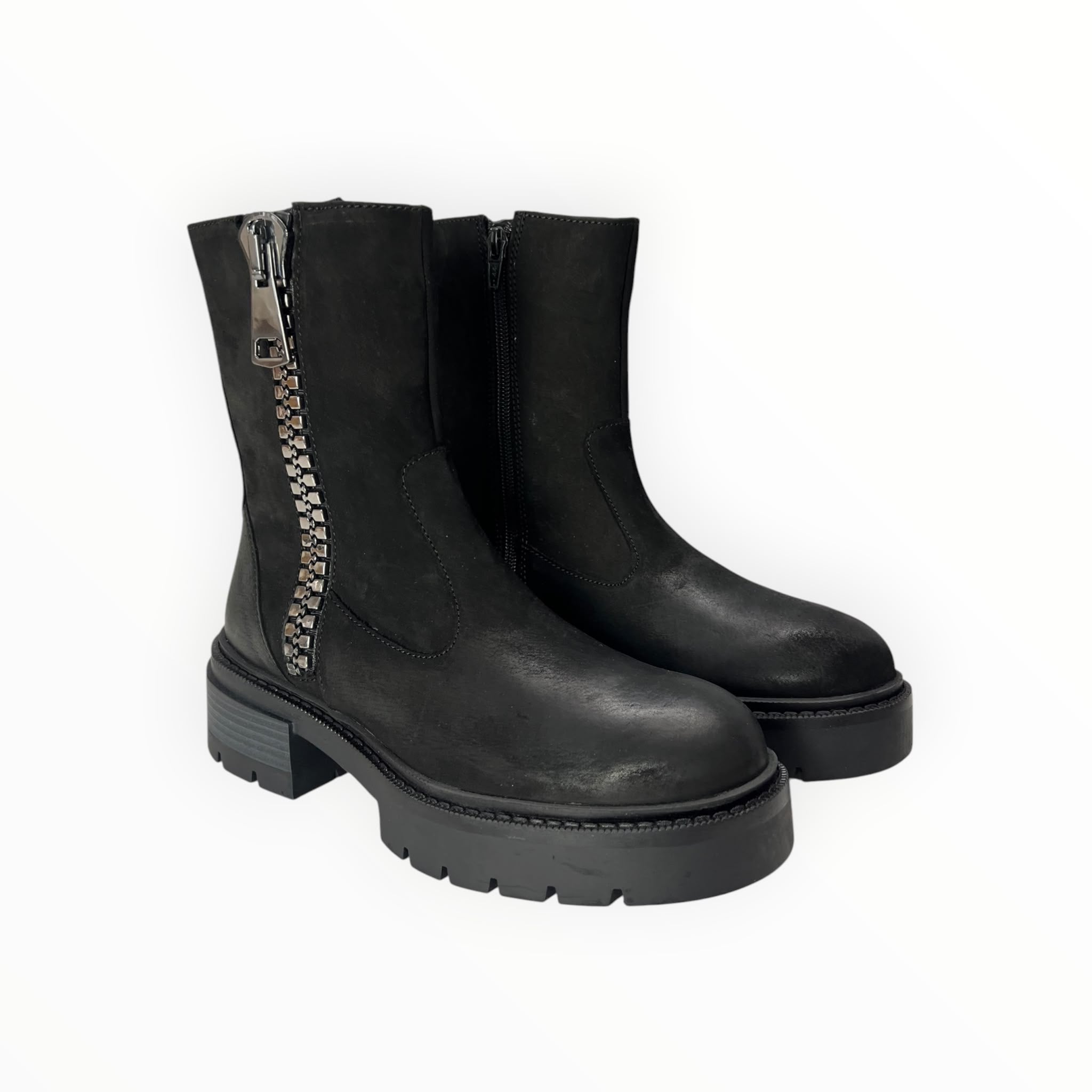 Stivaletti Donna "CAFè NOIR" FB7001 Pelle Nero
