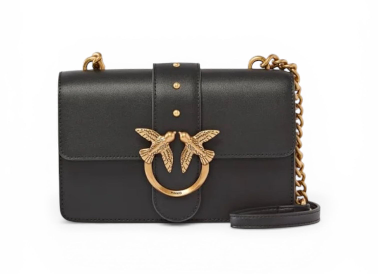 BORSA DONNA “PINKO ” LOVE ONE MINI ST. CL. VITELLO NERO