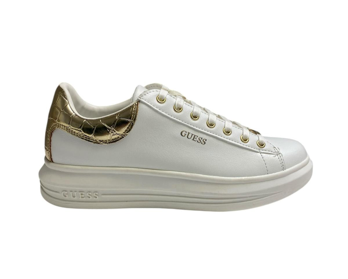 SNEAKERS DONNA "GUESS" GENUINE LEATHER BIANCO PRIMAVERA/ESTATE FL7RNO ELE12