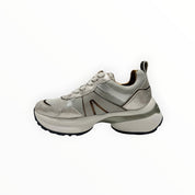 SNEAKERS DONNA “ALEXANDER SMITH” VICTORIA VIW 1142 LYS PELLE GRIGIO/ARGENTO METAL