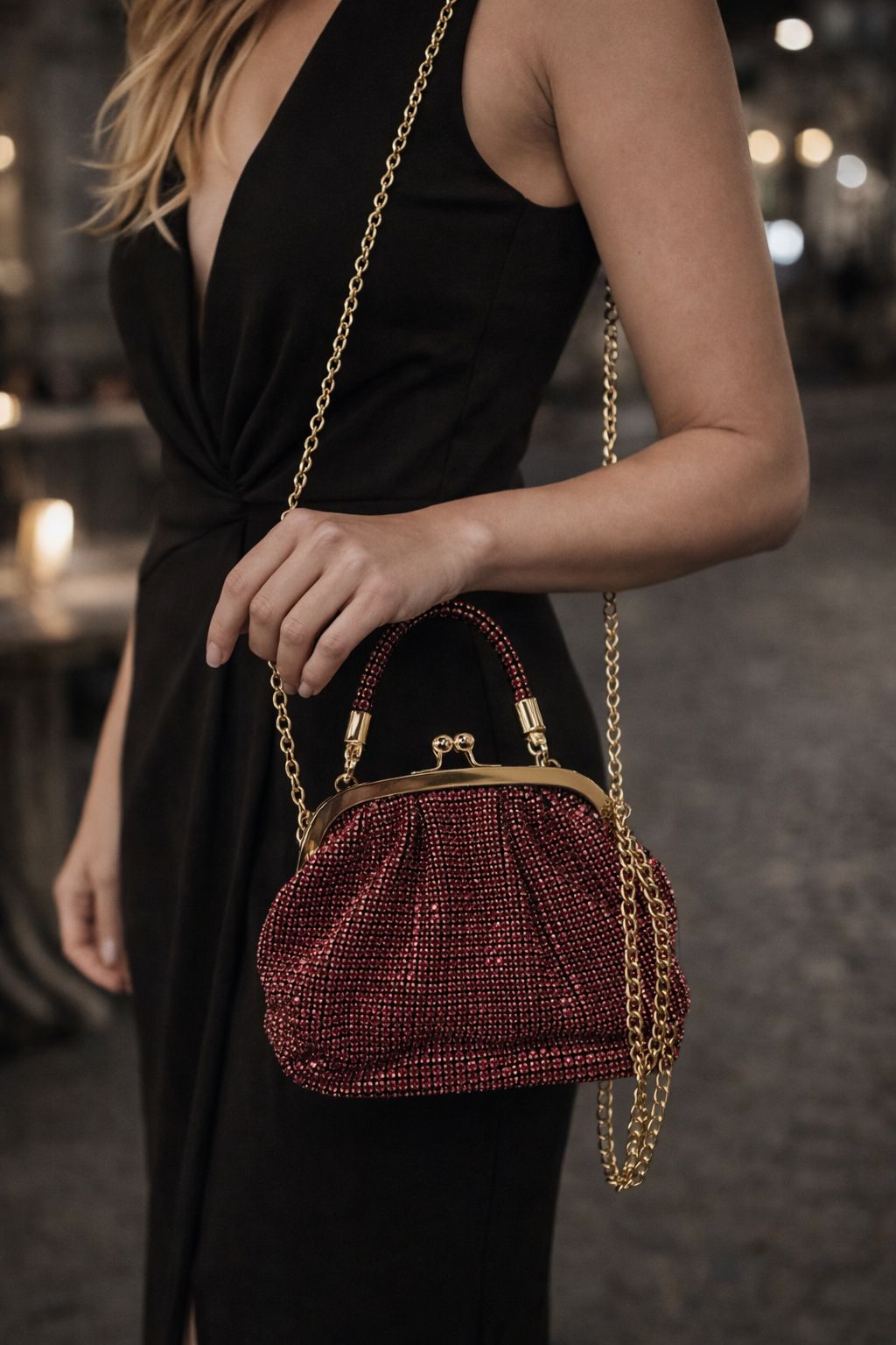 BORSA DONNA “MENBUR” 85673 0033 STRASS FUCSIA