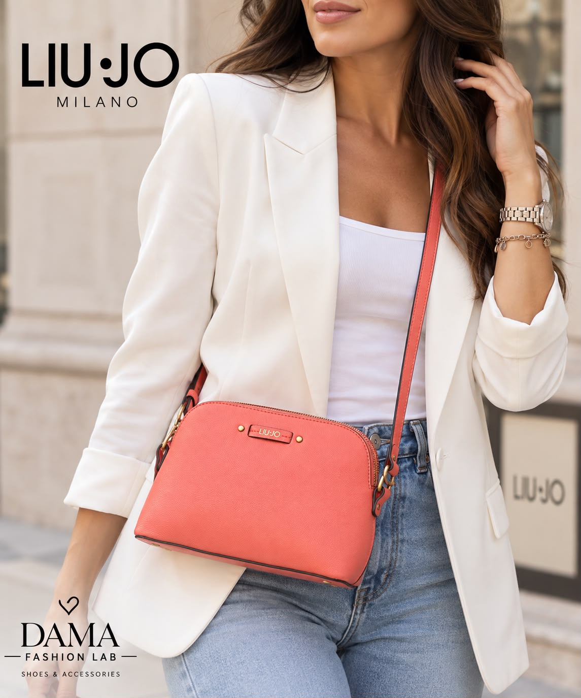 BORSA DONNA “LIU JO” AA3B62 EW0087 S CROSSBODY CORALLO