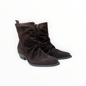 Stivaletti Texani Donna “CARMENS” Kelly Folds  56168 Camoscio Testa di Moro
