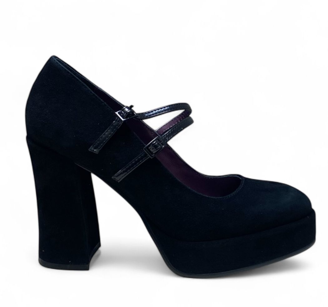 Décolleté Donna “APEPAZZA”  F3TWIGGY01/SUE Teresa Pelle Nero