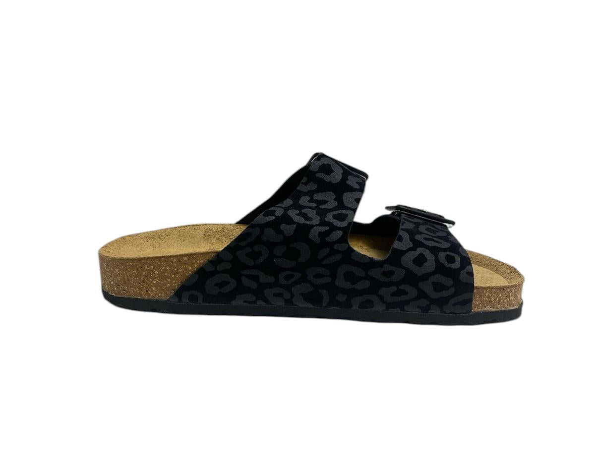 SANDALI CIABATTE DONNA “PREGUNTA ” 1018 003  PRIMAVERA ESTATE 2025 PELLE NERO