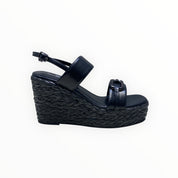 Sandali Zeppa DONNA “BRACCIALINI” BA67  Nero