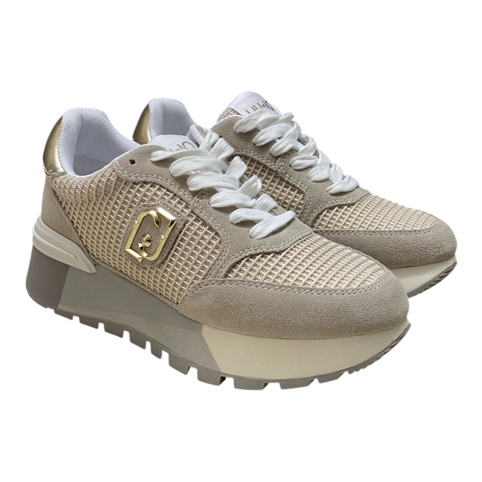 SNEAKERS DONNA “LIU JO” AMAZING 25 S1803 SUEDE/MESH BEIGE