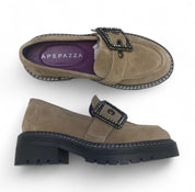 Mocassini Donna “Apepazza” F3COMBAT52/SUE Carola Pelle Beige