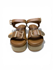 Sandali Donna "JANET & JANET" J-153 CLAIRE Vera Pelle Cuoio