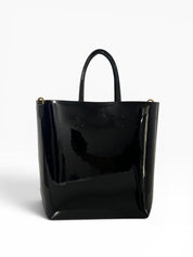 Borsa Donna "N°21" TOTE VERTICALE PELLE VERNICE NERO