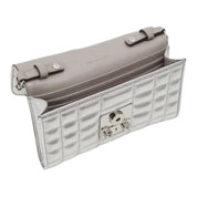 Borsa Donna “MICHAEL KORS” TRIBECA 32S4G2RC9L LARGE WLLT XBODY Pelle Argento