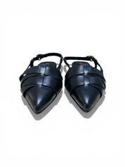 Dècollettè Chanel DONNA “JANET & JANET” Slingback J-301 Vera Pelle Nero