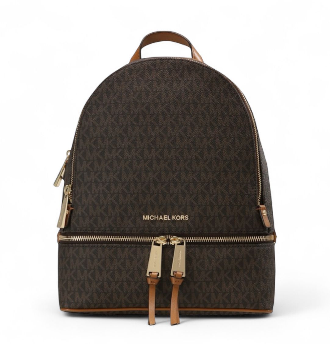 Borsa Zaino Grande Donna “MICHAEL KORS” RHEA ZIP Large Backpack 30F7GEZB7B  Brown/Marrone