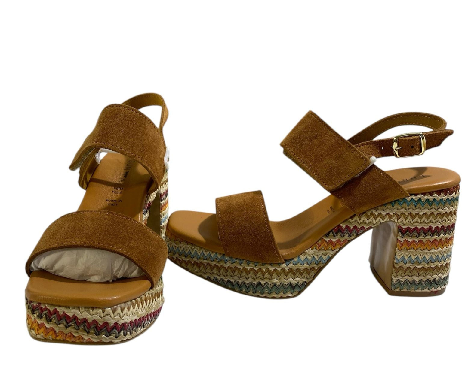 SANDALI TACCO DONNA “PREGUNTA” 2419523 PRIMAVERA ESTATE 2025 CUOIO