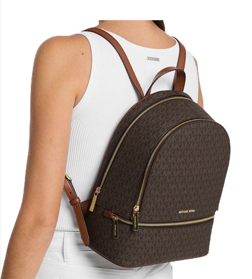 Zaino Donna “MICHAEL KORS” RHEA ZIP Medium Backpack 35S5GRAB2B Brown/Marrone