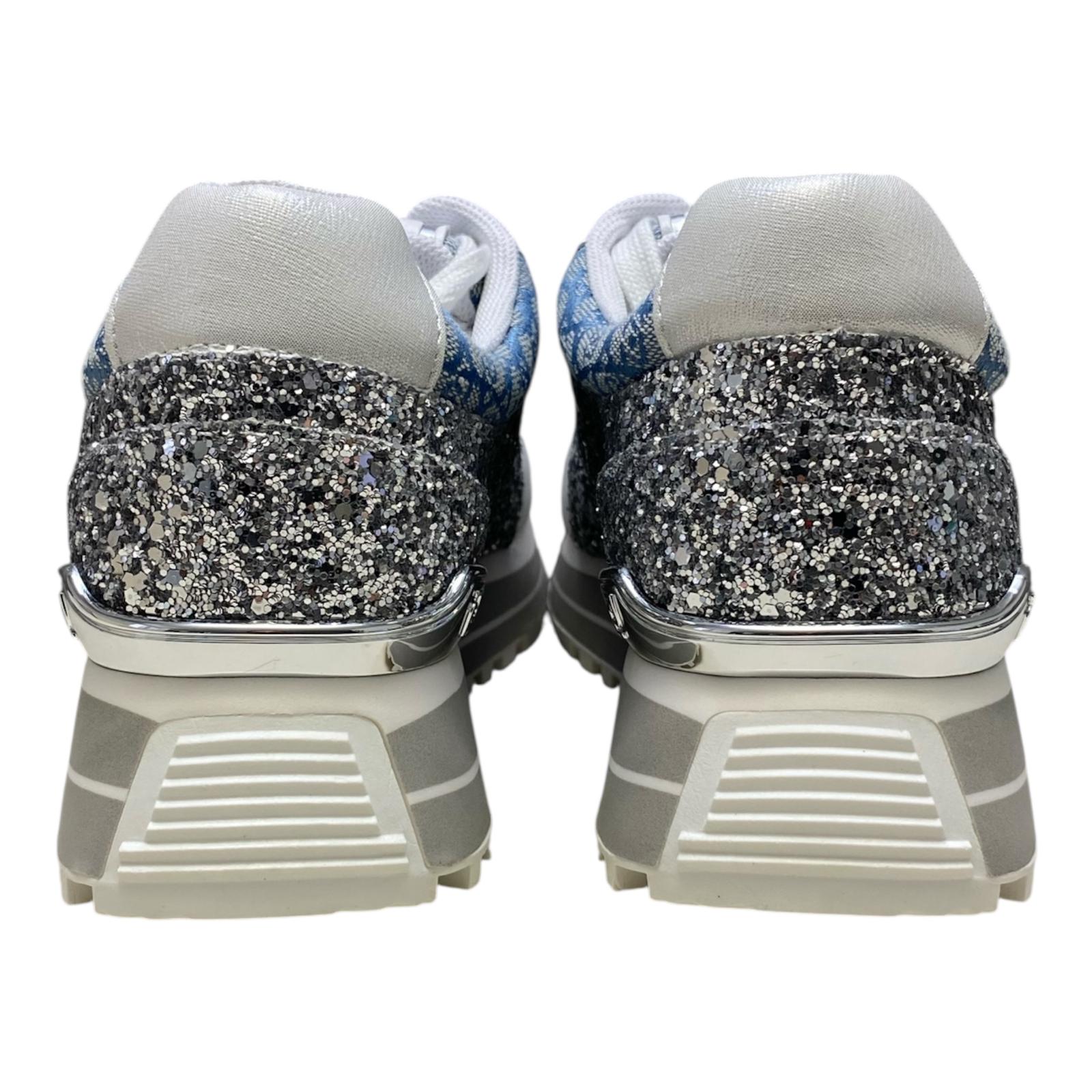 SNEAKERS DONNA “LIU JO” MAXI WONDER 87 S3254 Glitter/Jacuard Silver/Denim