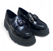 Mocassini Donna “Braccialini” L38 Vernice Nero