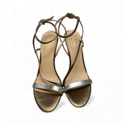 SANDALI DONNA “GUESS” FL5KADLEM03 Pelle Metallic Platino