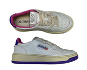 SNEAKERS DONNA “AUTRY” MEDALIST  AULW BB55 PELLE BIANCO/VIOLA