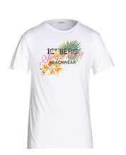T-SHIRT UOMO  “ICEBERG” FLOWER  WHITE/BIANCO ICE3MTS02