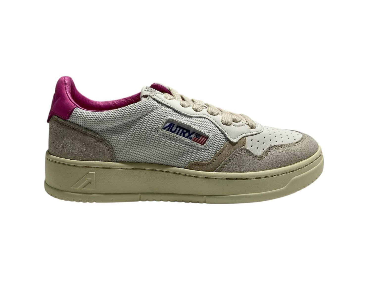 SNEAKERS DONNA “AUTRY” MEDALIST AULW CN05 BIANCO/GRIGIO/FUCSIA