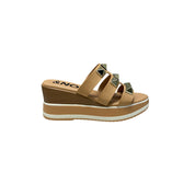 Sandali Zeppa Donna "MENBUR" 25614 0022 Camel