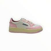 SNEAKERS DONNA “AUTRY” MEDALIST AULW WB37 PELLE BIANCO/ROSA