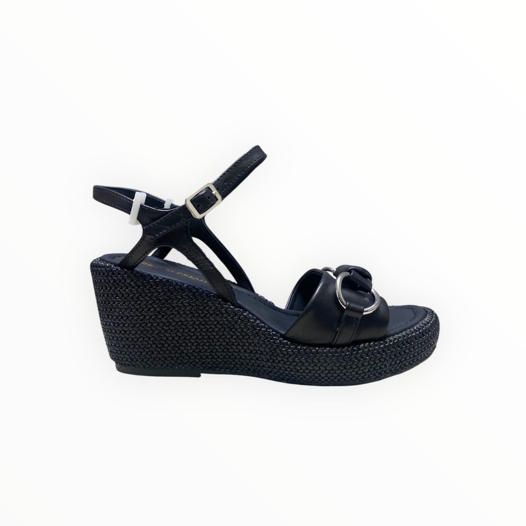 Sandali  Zeppa Donna “BRUNO PREMI” BH3004X Nappa Nero