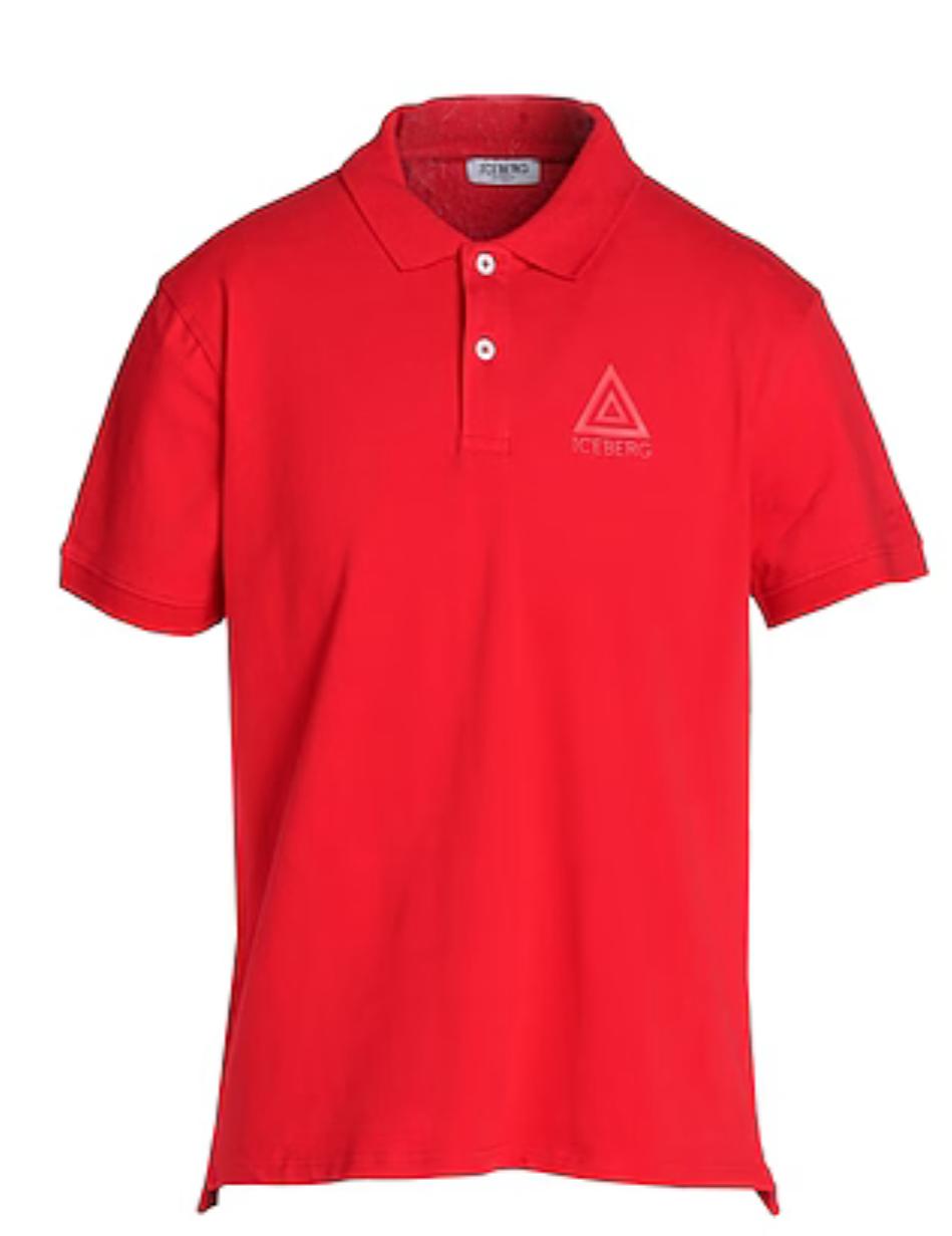 POLO UOMO “ICEBERG” TRIAGLE RED/ROSSO ICE3MPL01
