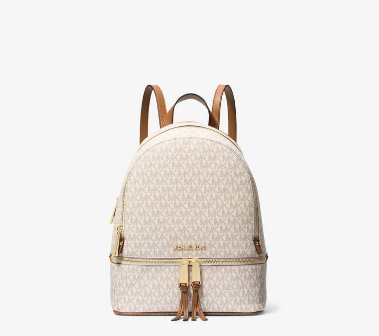 Borsa Zaino Donna “MICHAEL KORS”  RHEA ZIP  Medium  Backpack 30S7GEZB1B Vanilla
