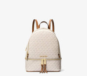 Borsa Zaino Donna “MICHAEL KORS”  RHEA ZIP  Medium  Backpack 30S7GEZB1B Vanilla