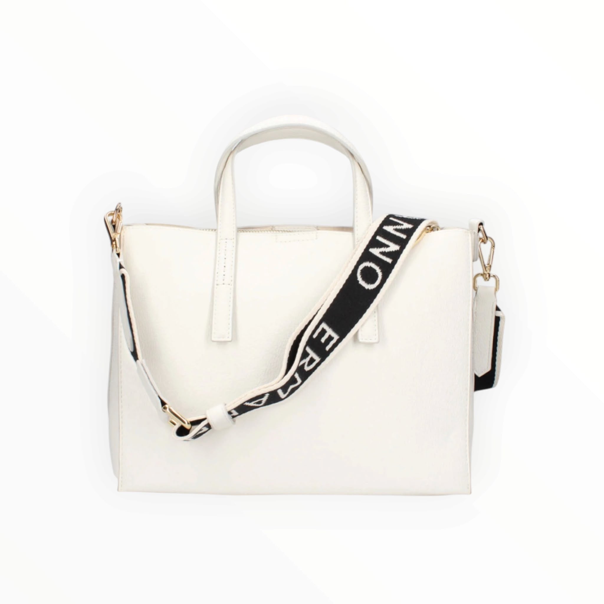 BORSA DONNA “ERMANNO SCERVINO FIRENZE” LARGE TOTE TIARA AVORIO