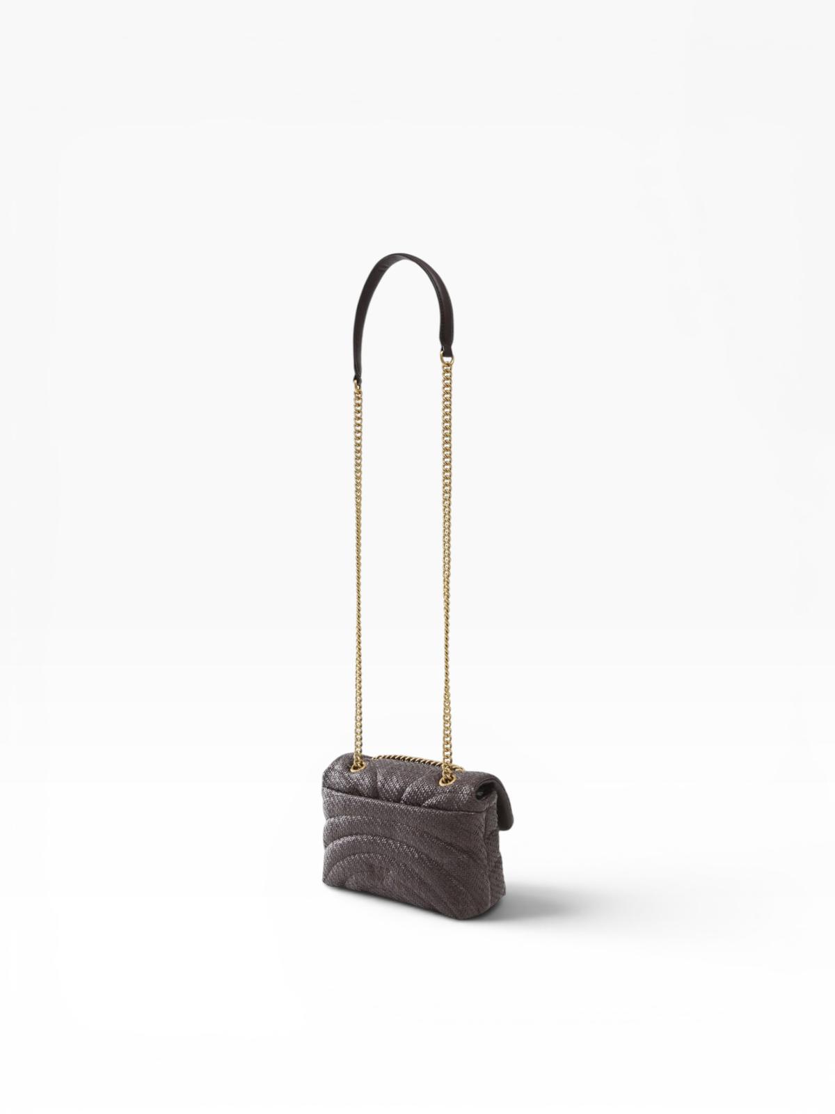 BORSA DONNA “PINKO ” LOVE PUFF CLASSIC RAFIA BUTTERFLY TESTA DI MORO