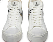 Sneakers Donna “VIRTUS PALESTRE” Rubby Mid Leather/Suede Bianco/Beige-zebra
